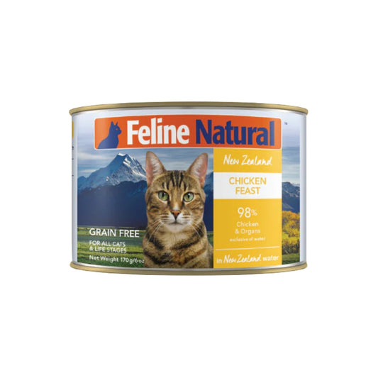 Feline Natural Canned Chicken Feast 6oz. (Case of 12)