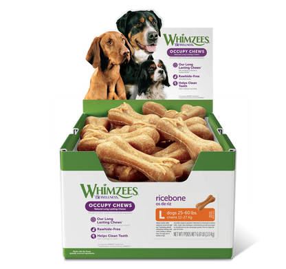 Whimzees Bulk Box Ricebone 50 Count