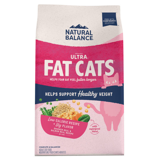 Natural Balance Pet Foods Ultra Fat Cats Dry Cat Food Chicken & Salmon, 1ea/6 lb